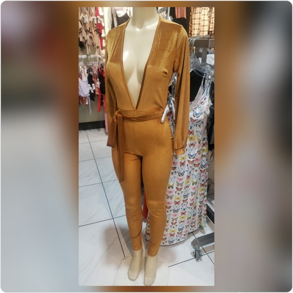 Velour Jumpsuit - Picture 2 of 3